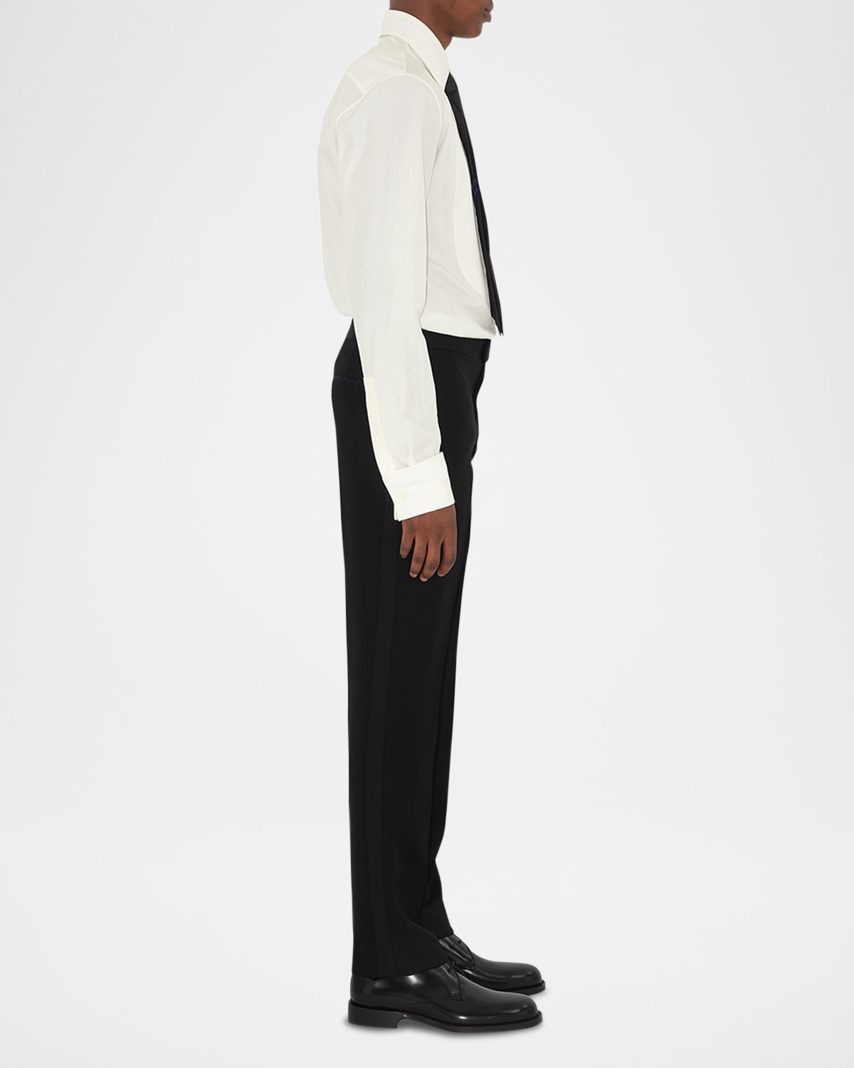 Men's Wool Tuxedo Trousers - 4