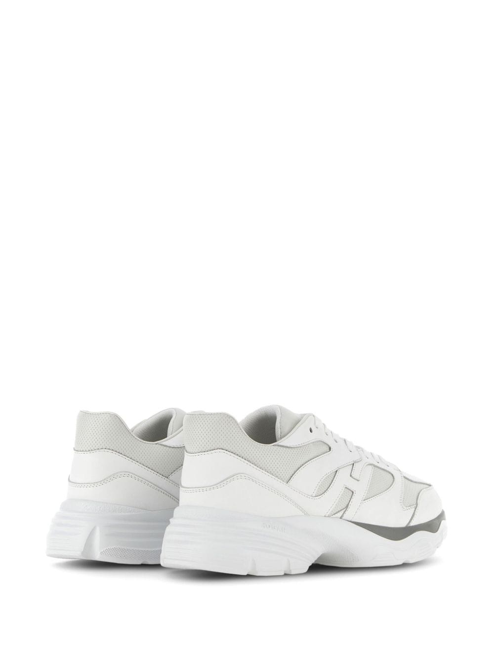 Allac panelled leather sneakers - 3