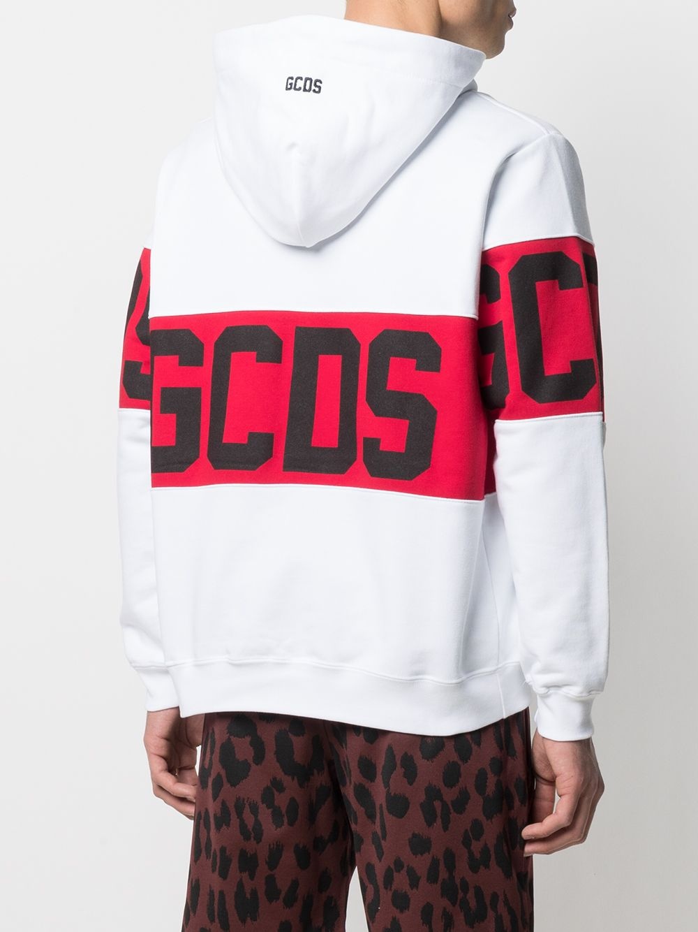 logo print hoodie - 4