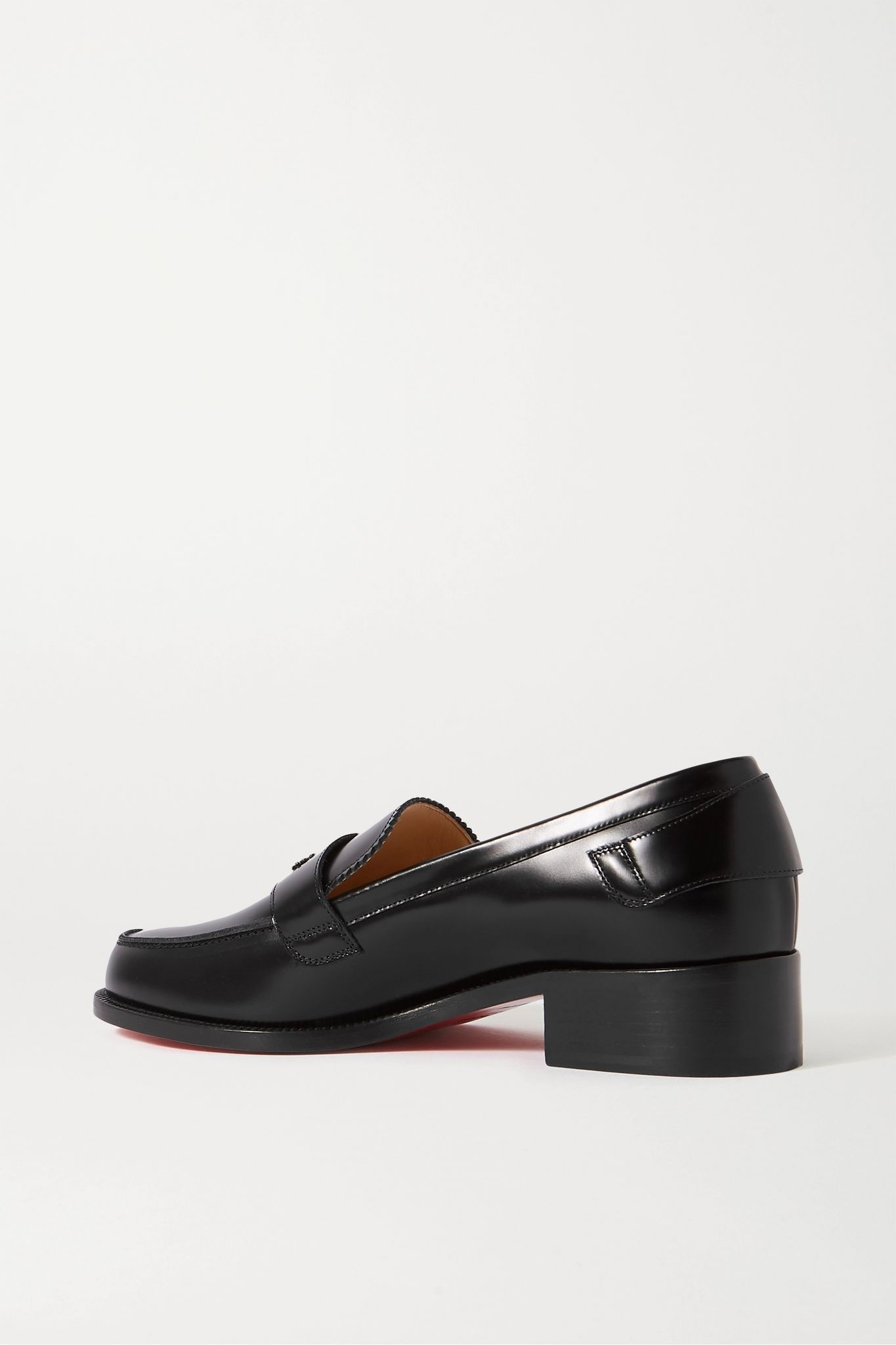 Monmoc 40 logo-embellished buckled leather loafers - 4