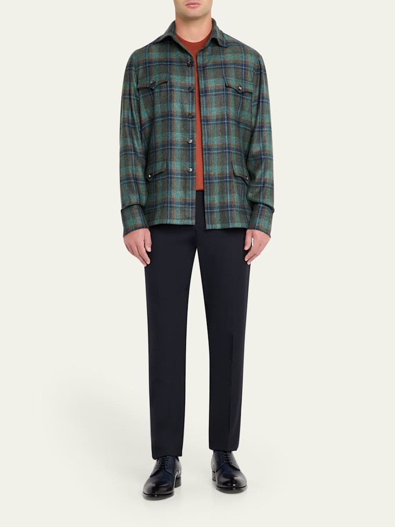 Brioni Men's Cotton and Cashmere Slim-Fit Crewneck T-Shirt outlook