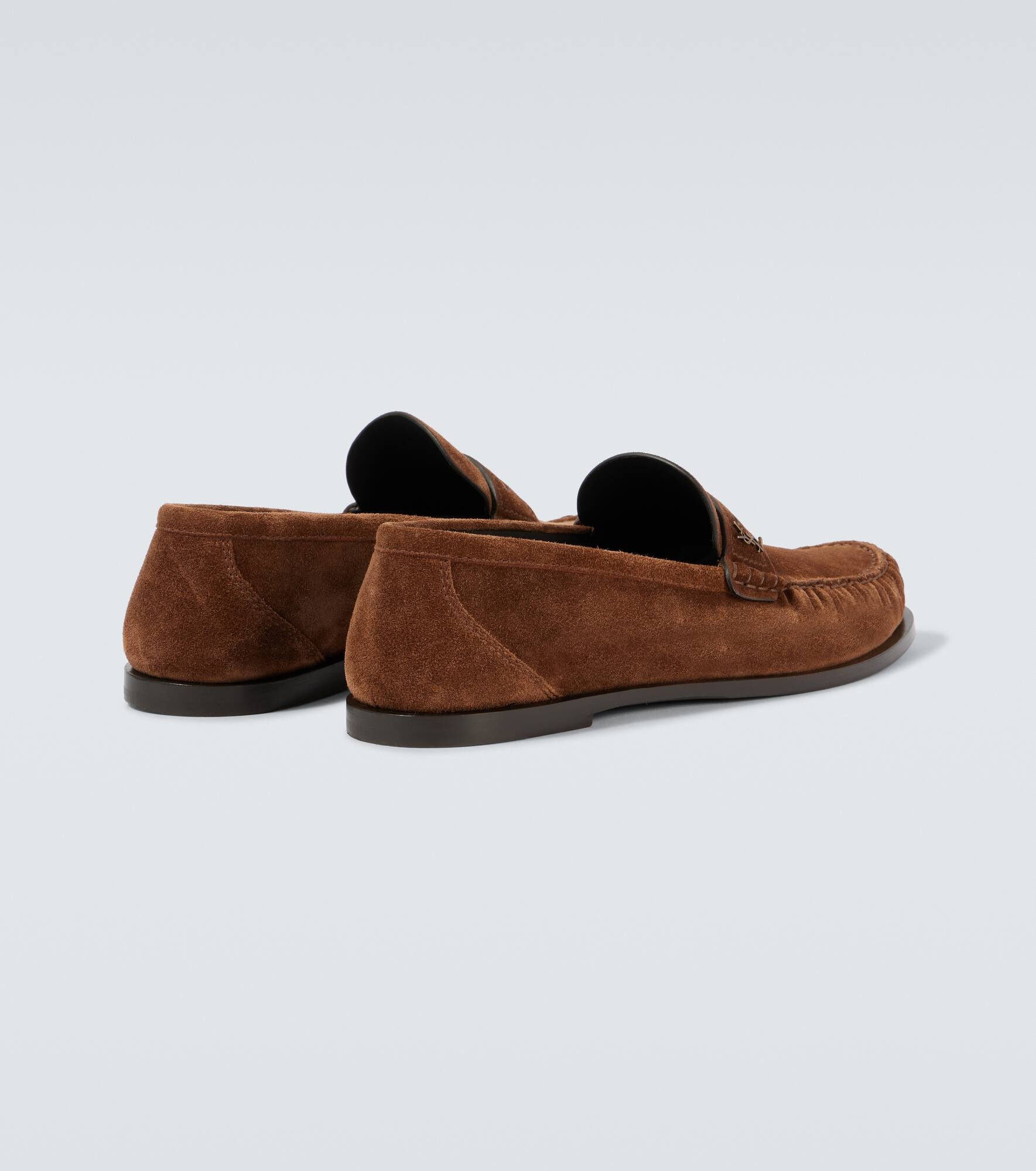 Laurent Cassandre suede penny loafers - 6
