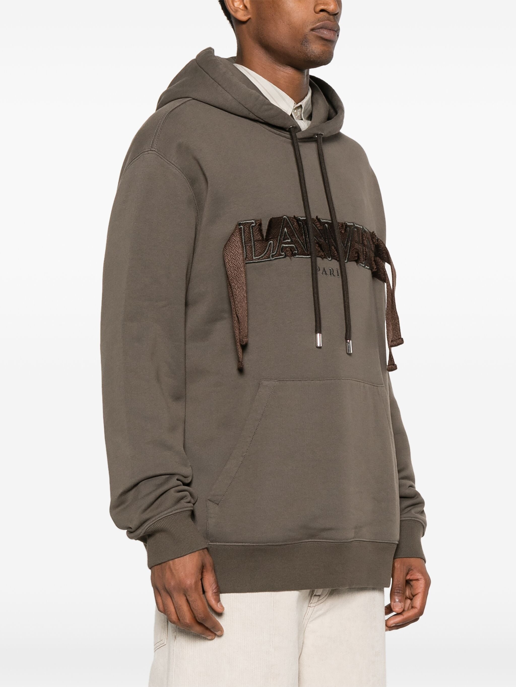 LOGO-EMBROIDERED COTTON HOODIE - 3