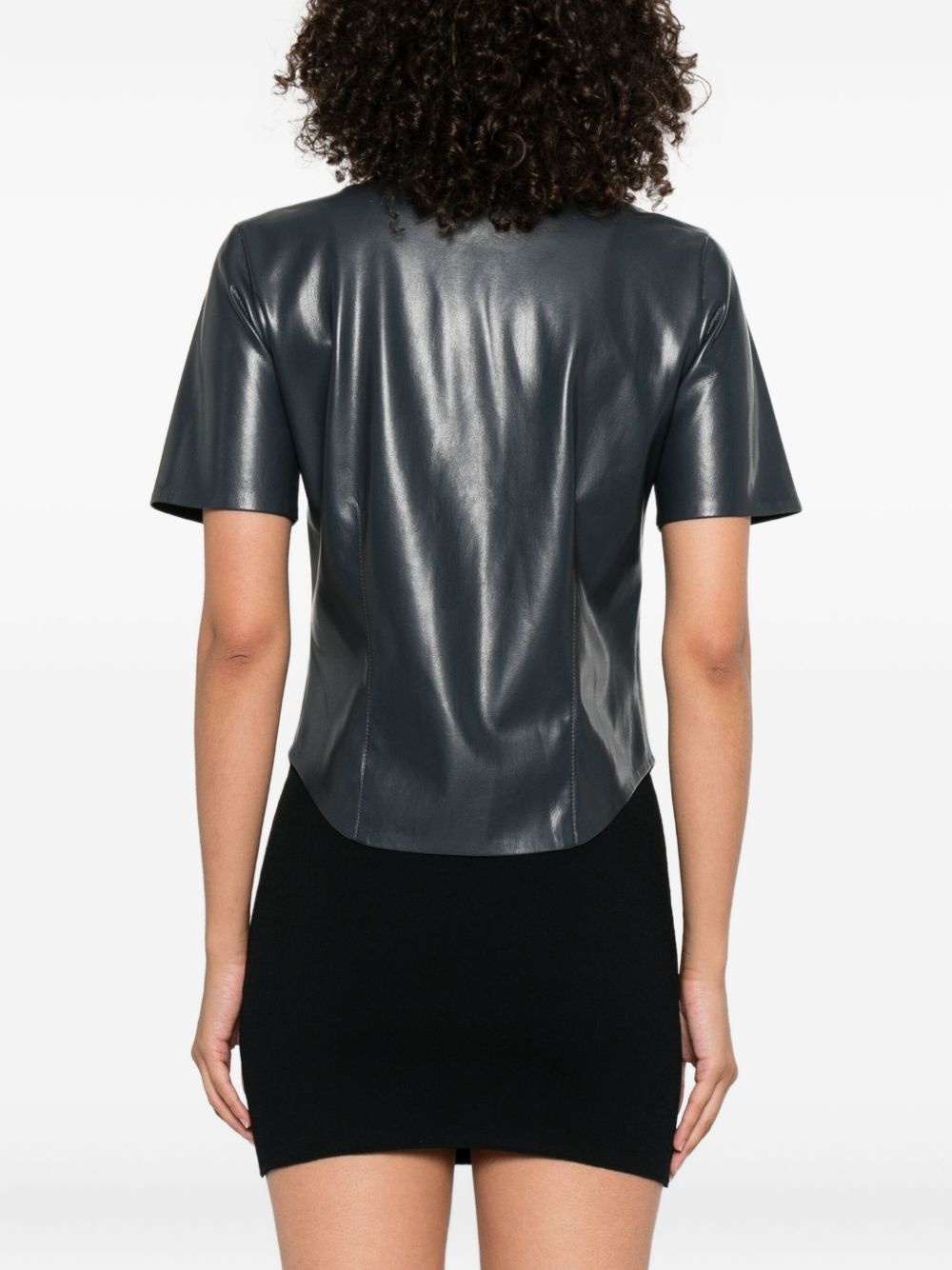 Clare button-up short-sleeve shirt - 4