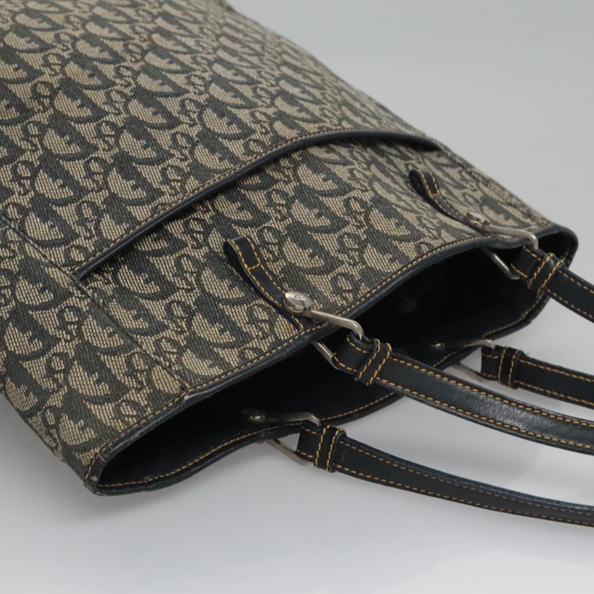 DIOR Trotter Canvas Tote Bag Navy - 8