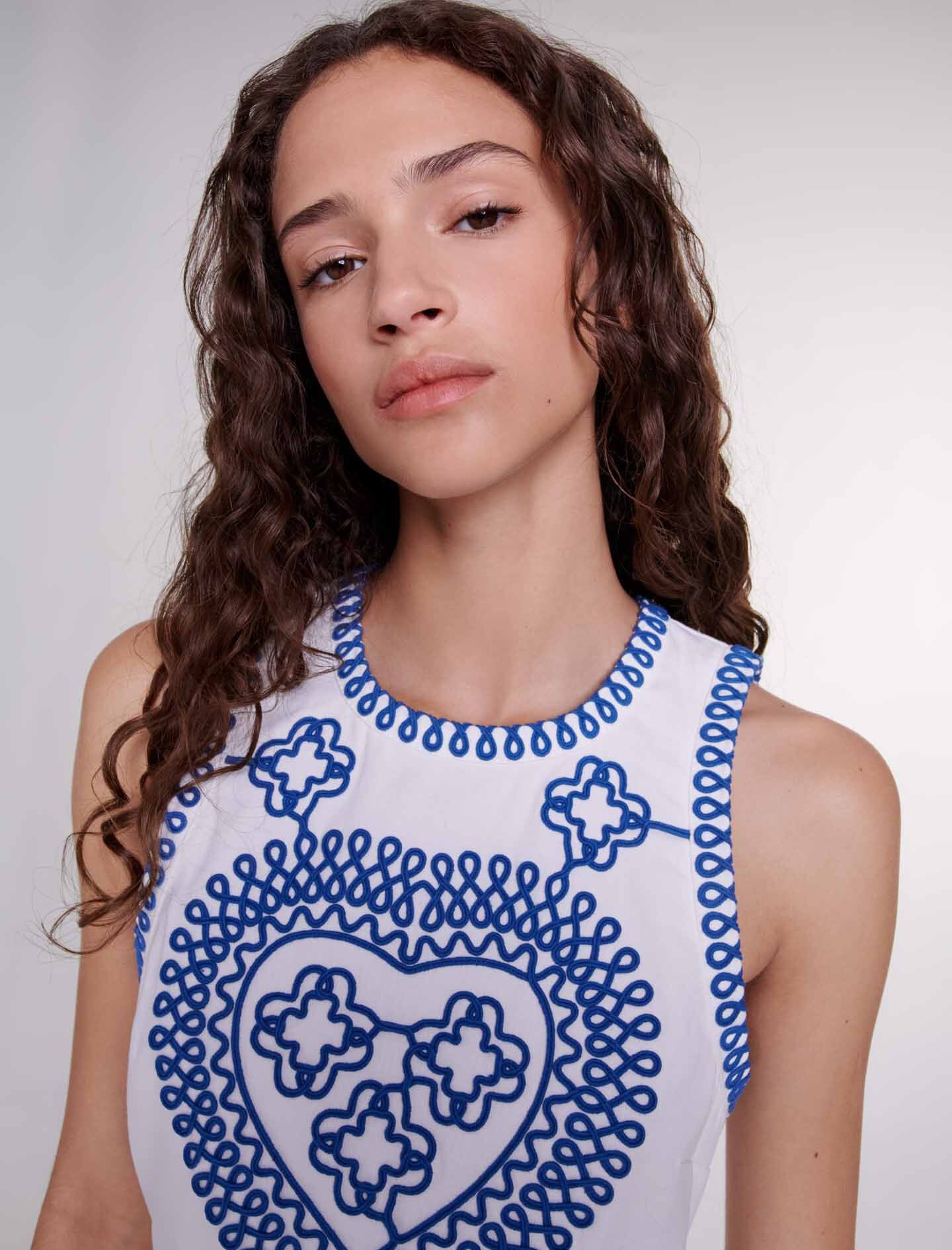 Fitted embroidered dress - 6