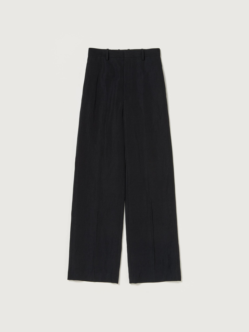 HIGH-TWIST WOOL LINEN TWILL SLACKS 1