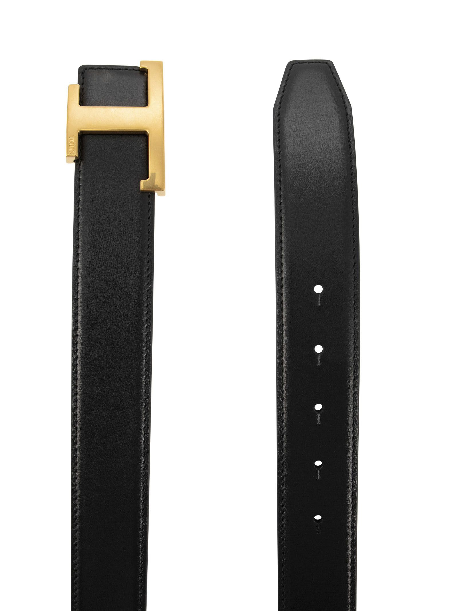 Tod's Men Timeless Reversible T Leather Belt - 2