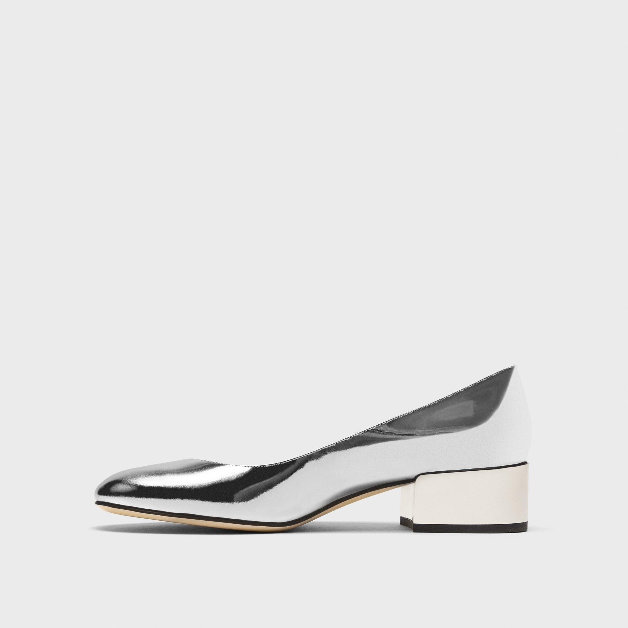 Ballet Pump in Metallic Leather - 3