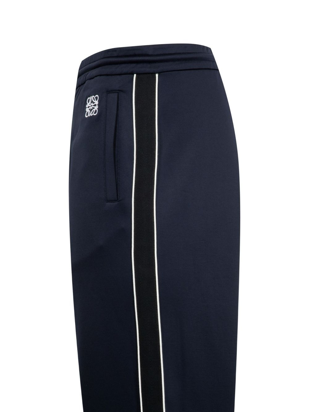 side-stripe drawstring trousers - 3