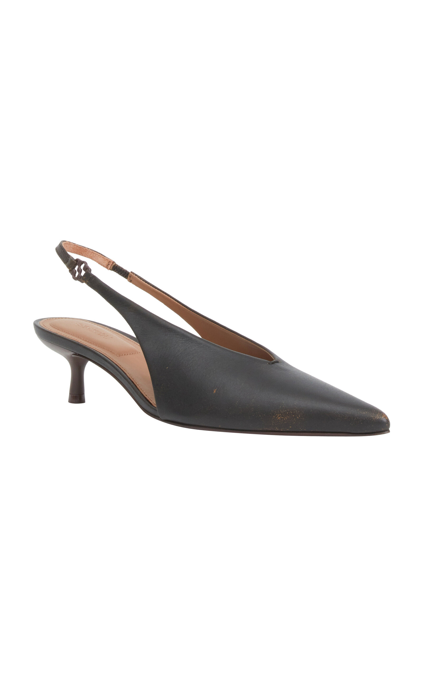 Sylvie Leather Slingback Pumps brown - 6