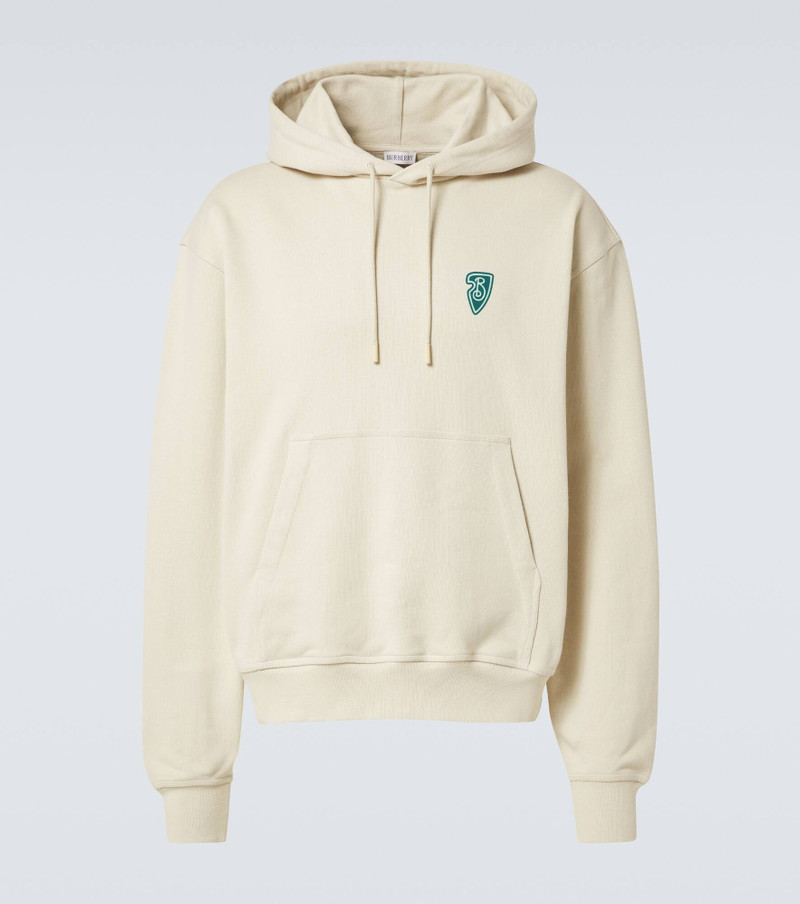 Logo cotton hoodie 1