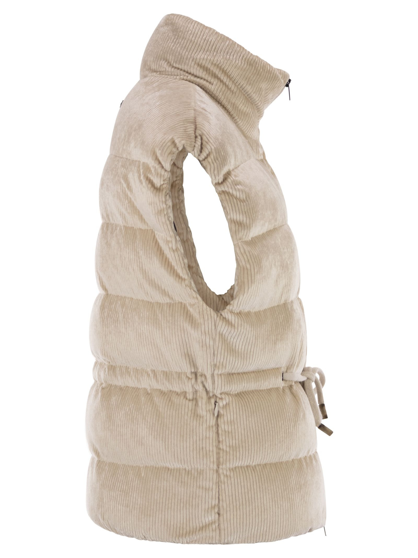 PESERICO - Peserico Women Down And Viscose Velvet Waistcoat - 3