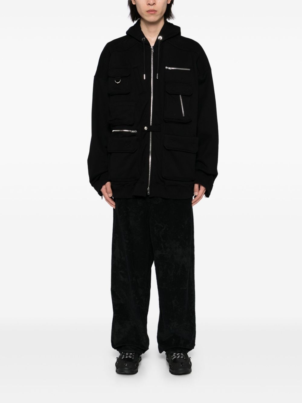 multi-pocket hoodie - 2