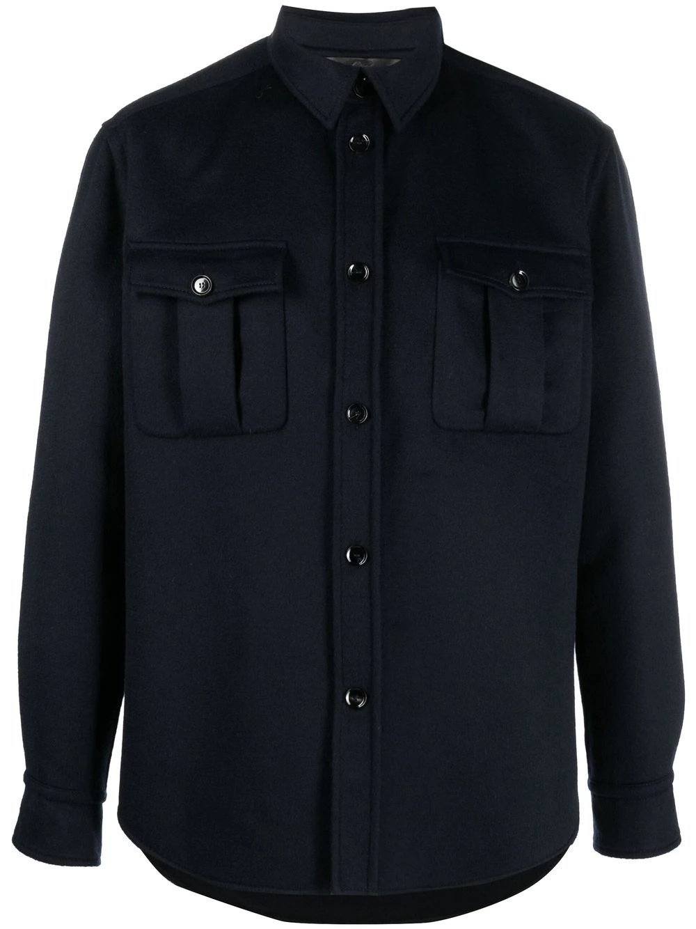 button-down shirt jacket - 1