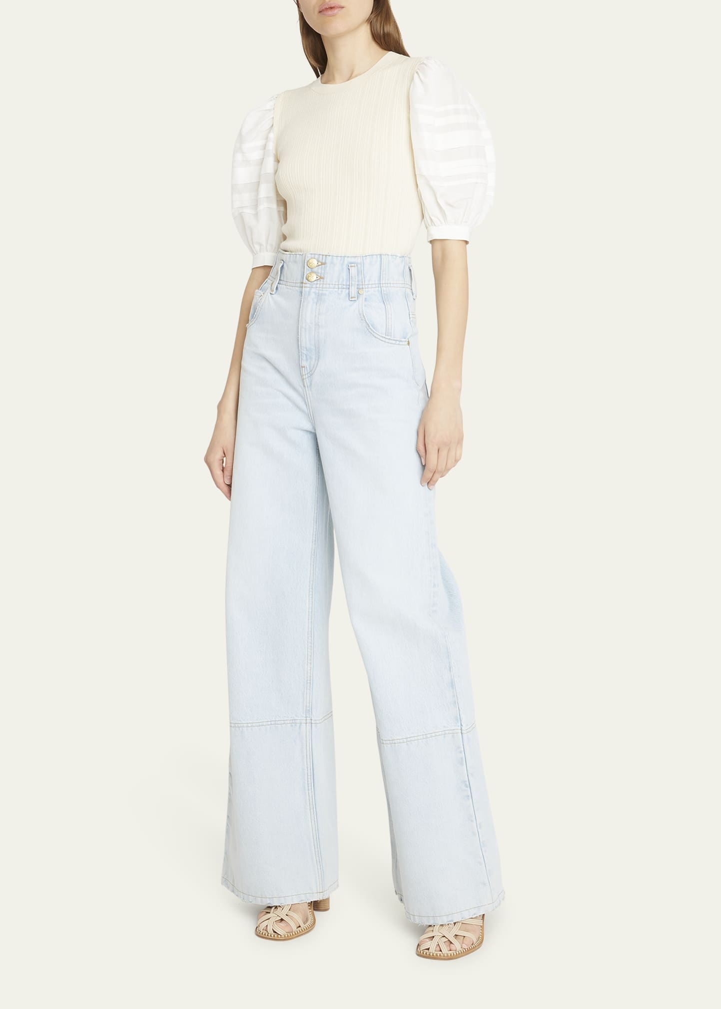 The Margot High-Rise Wide-Leg Denim Jeans - 2