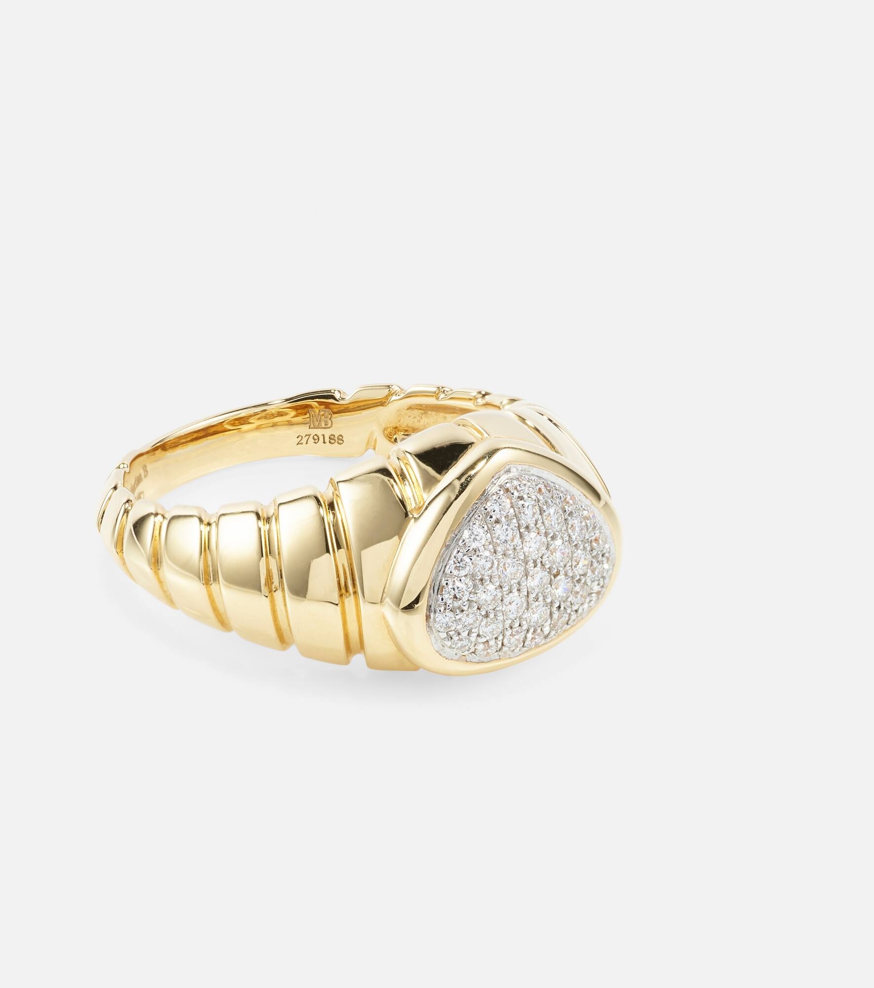 Timo 18kt gold ring with diamonds - 4