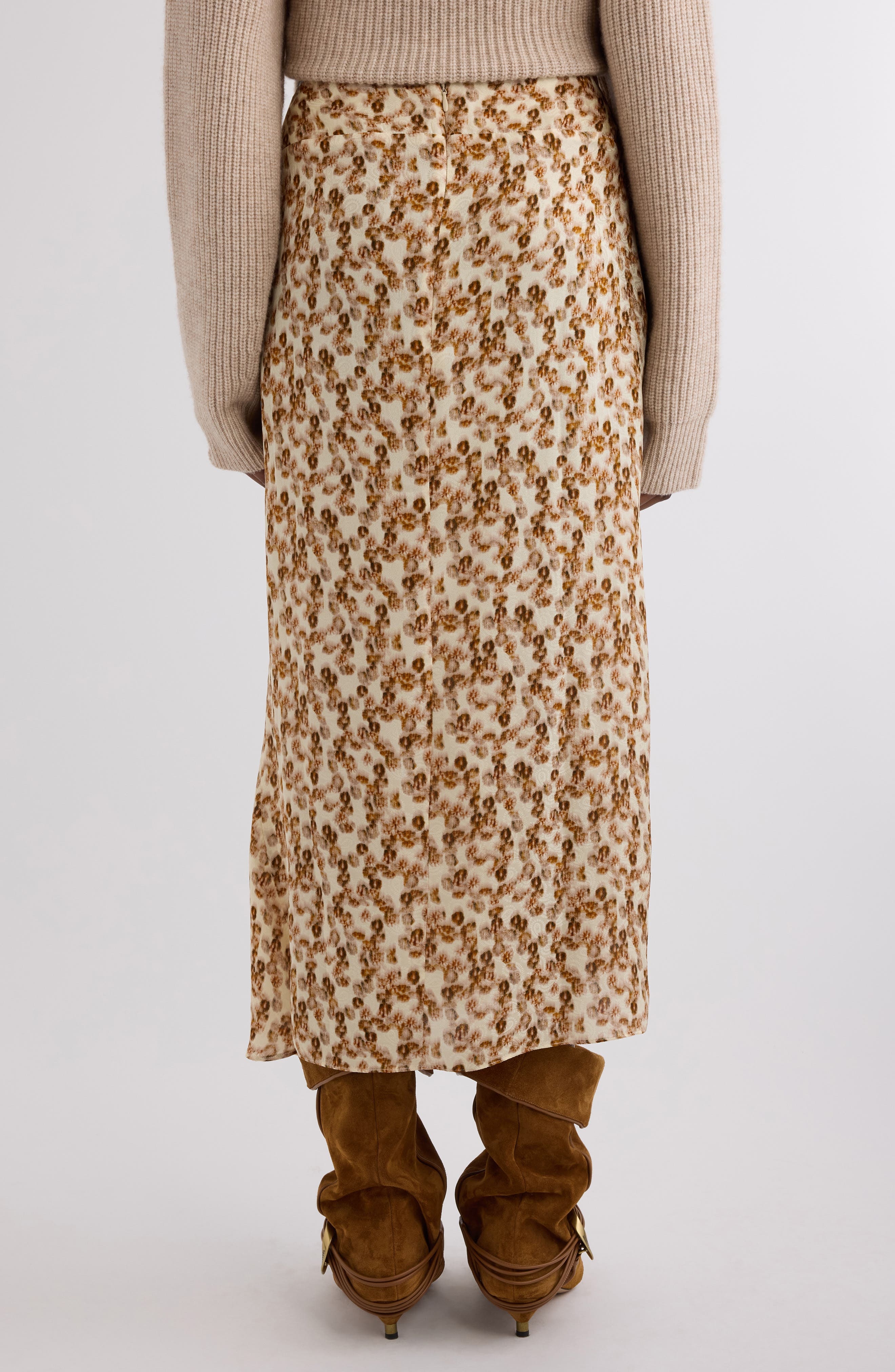 Isabel Marant Lisanne Jacquard Midi Skirt in Ochre at Nordstrom - 3