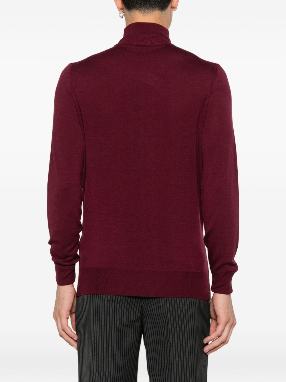 high-neck wool sweater - 4