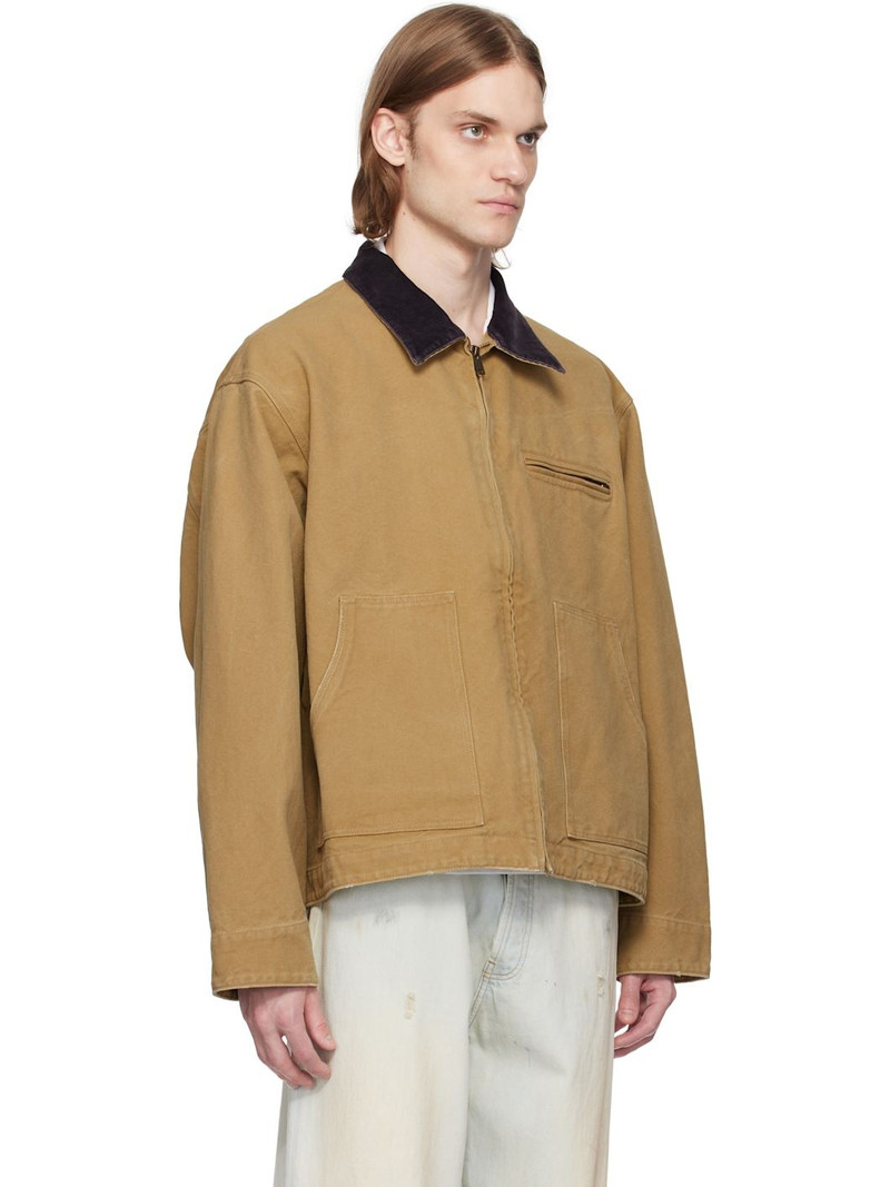 Beige Canvas Work Jacket 2