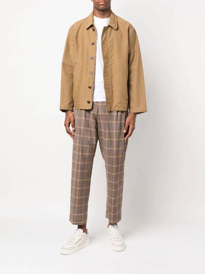 Paul Smith plaid-check pleat-detail trousers outlook