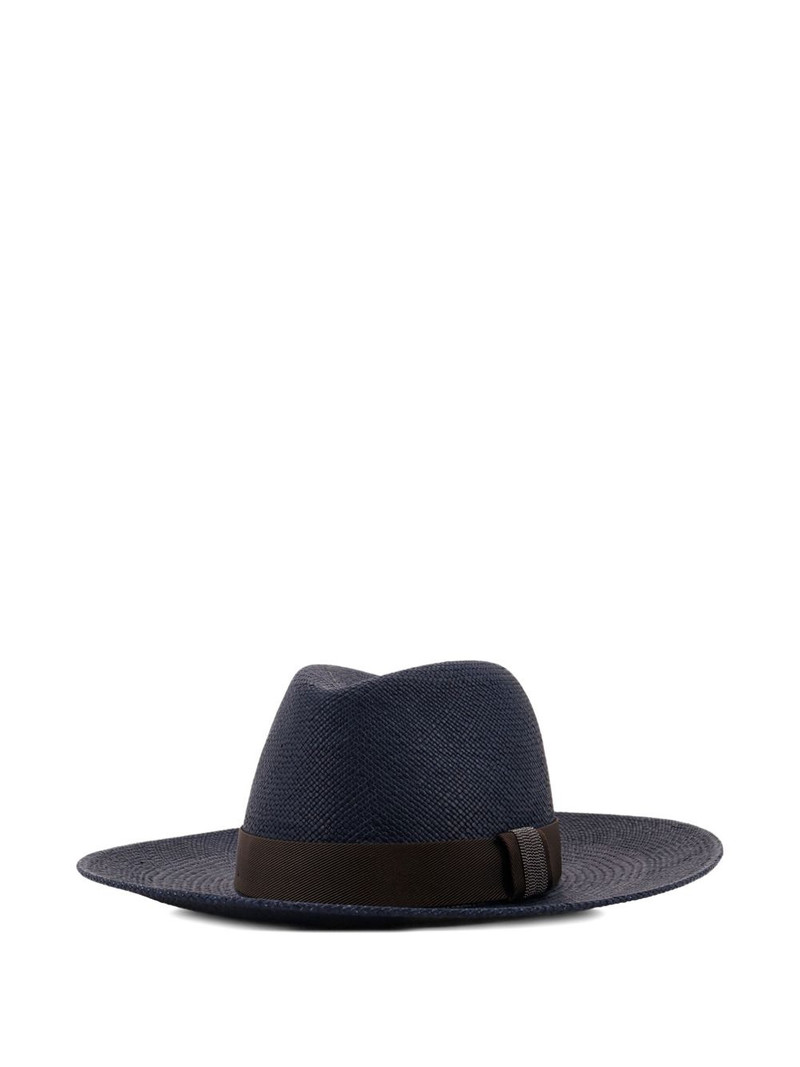 Brunello Cucinelli ribbon hat outlook