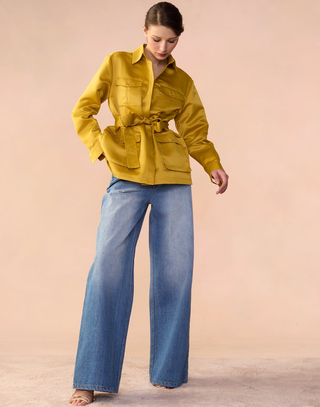 Satin Safari Jacket - 3