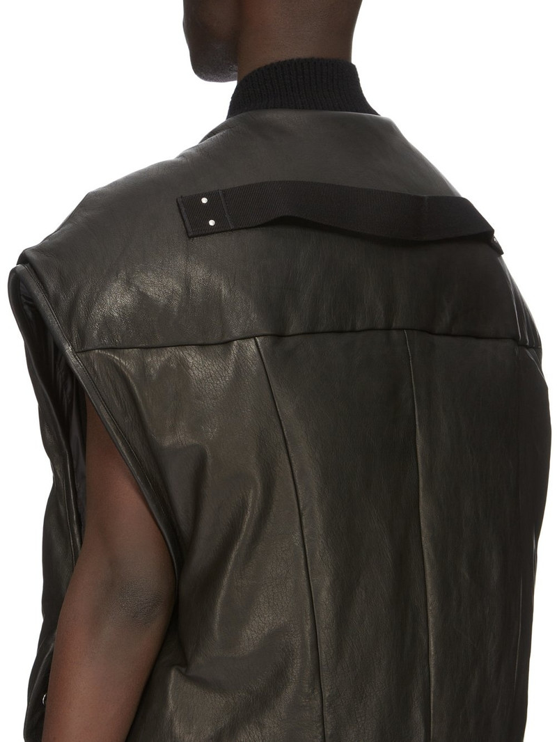 Jumbo Flight padded leather gilet 5