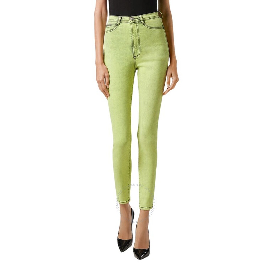 Philipp Plein Overdyed Stretch Super High-Waist Jeggings - 1