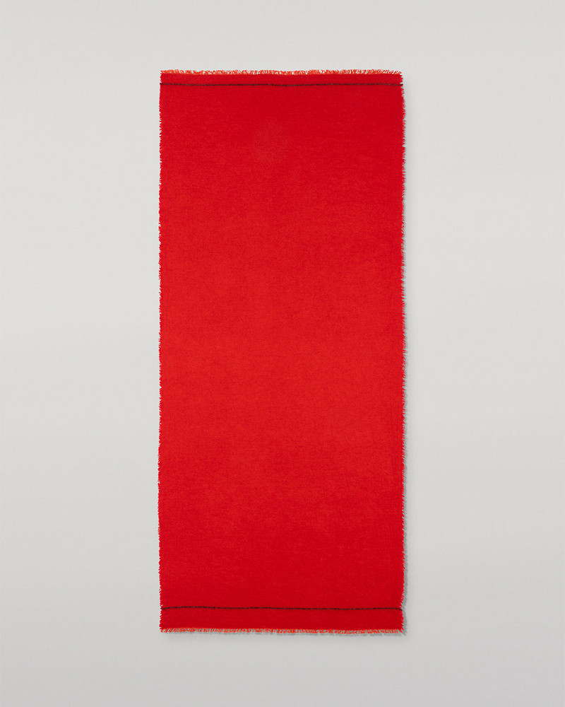 Usan Red Cashmere Scarf 5