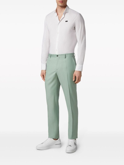 PHILIPP PLEIN pressed-crease tailored trousers outlook