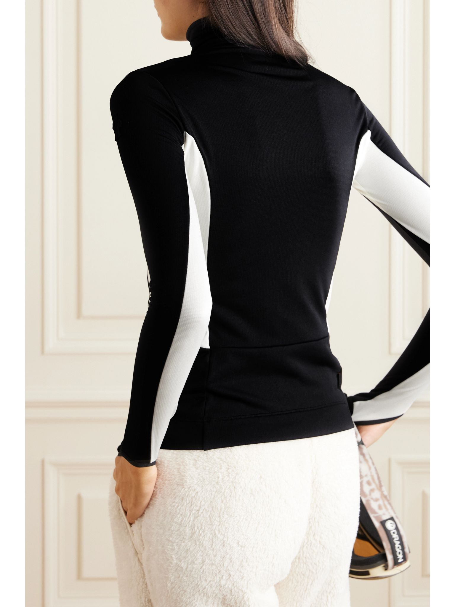 Two-tone stretch-jersey base layer Black - 3