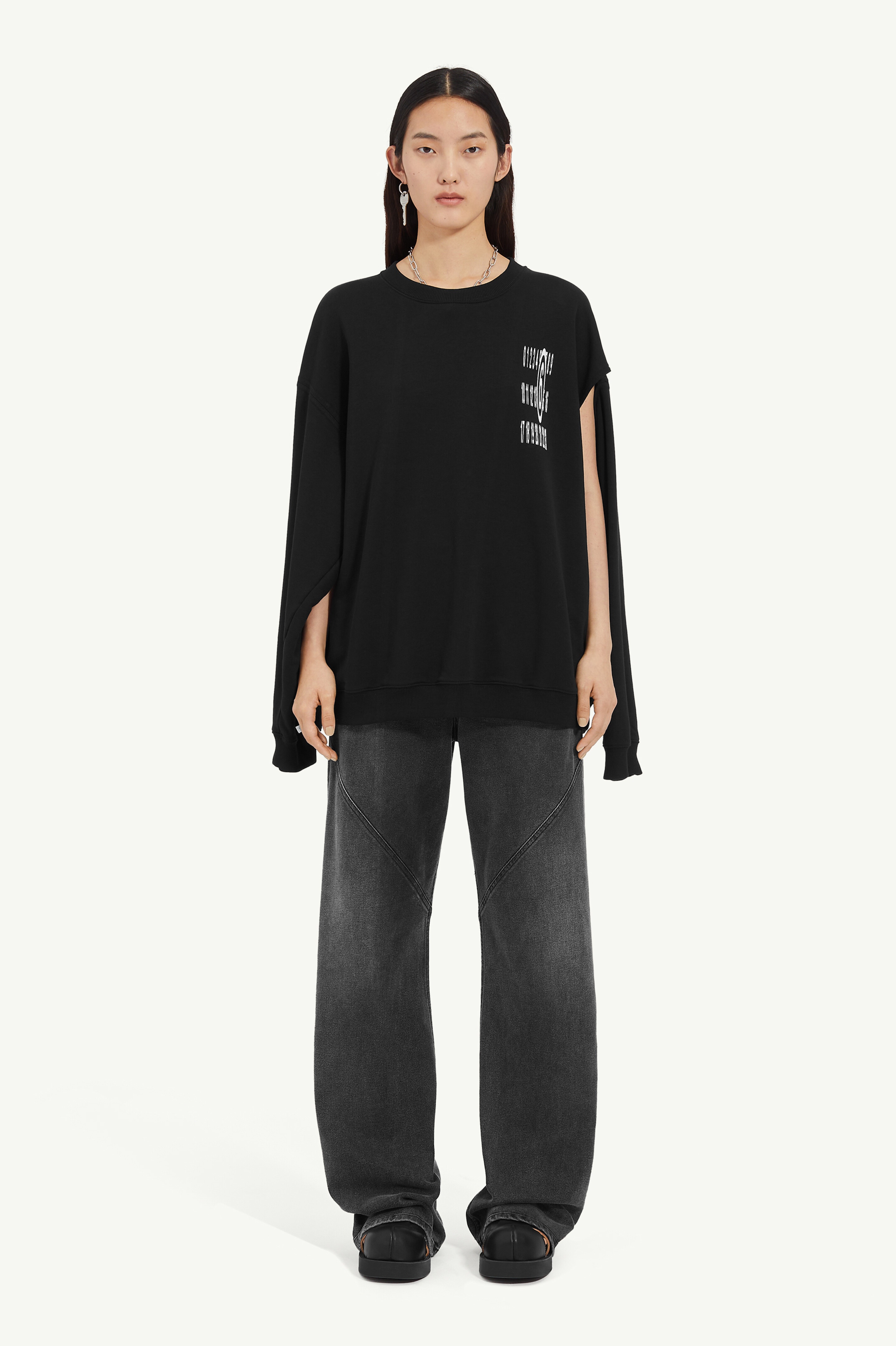 Unbrushed jersey sweatshirt - 6