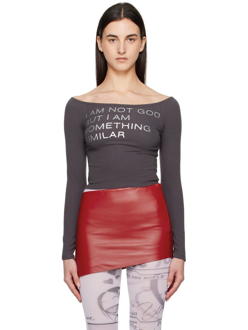 Gray 'Not God' T-Shirt 1