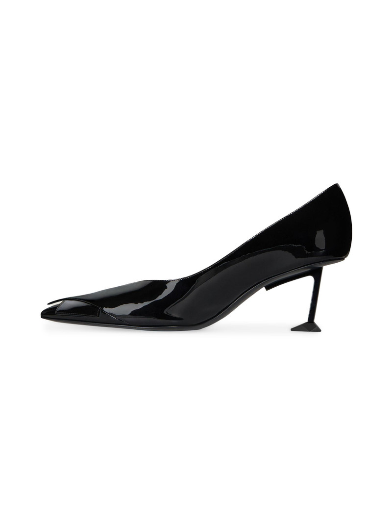 Women's Boudoir Fold Pumps in Patent Leather - Black 3