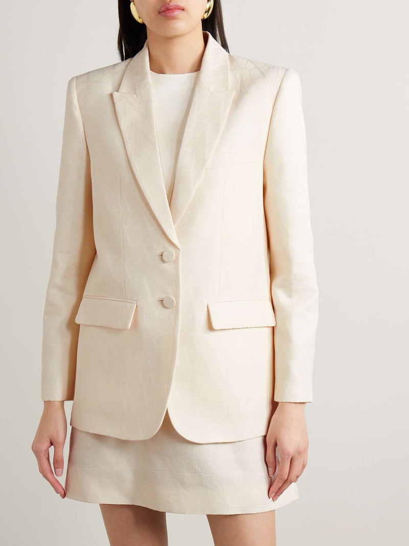 Wool and silk-blend jacquard blazer 3