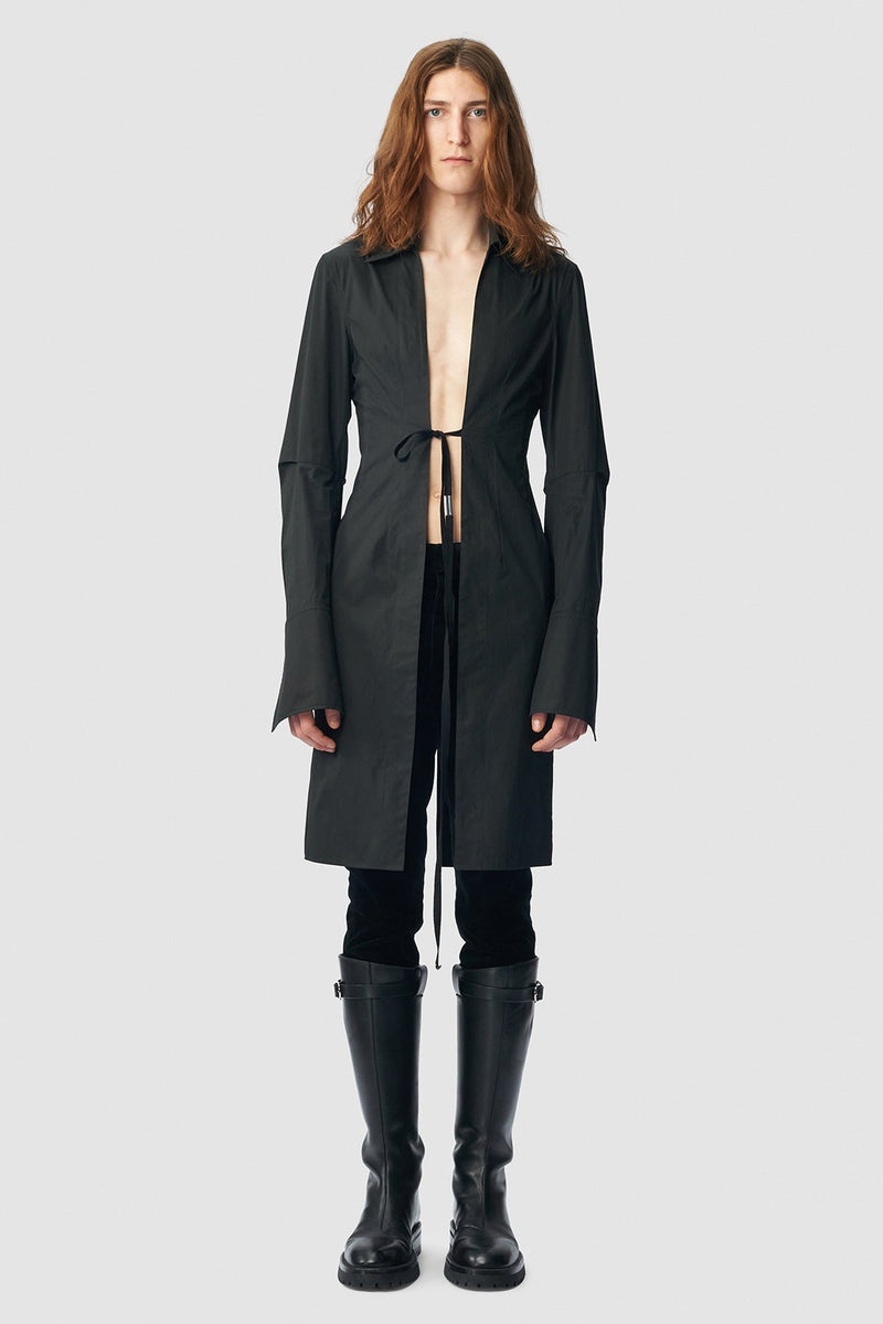 Aert Long Open Front Fitted Shirt - 1