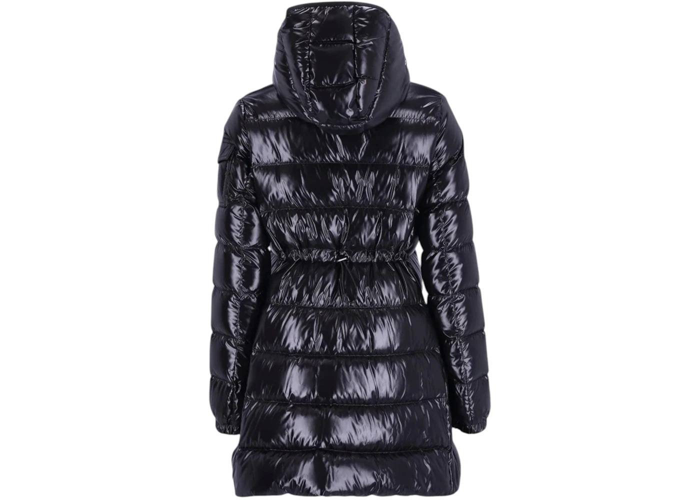 Moncler Women's Courcelles Hooded Mid Length Down Jacket Black - 3