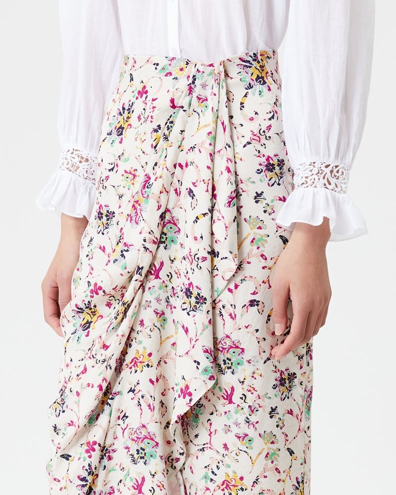 BERTHE FLORAL MIDI SKIRT - 3