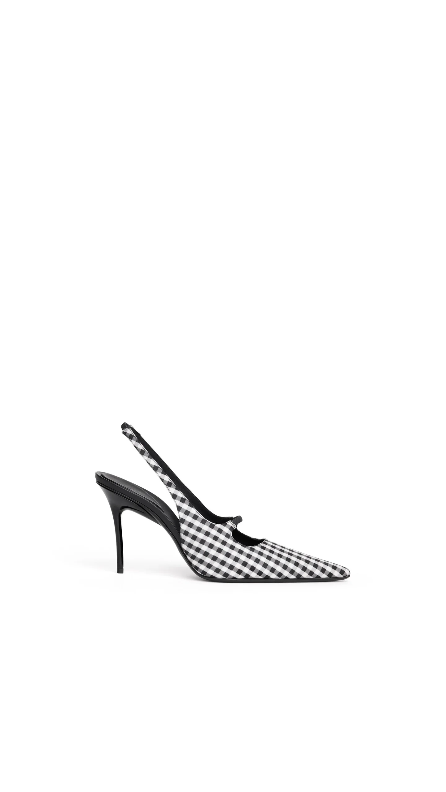 DROP SLINGBACKS IN VICHY PRINT - 1