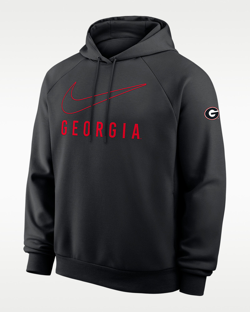 Georgia Premium Performance Men's Nike Dri-FIT College Pullover Hoodie 1
