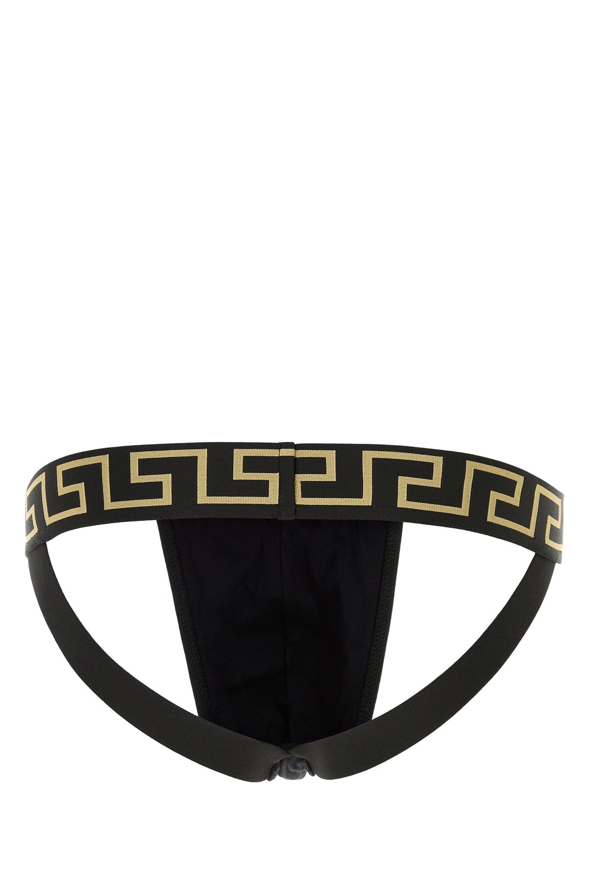 Black stretch cotton brief - 2