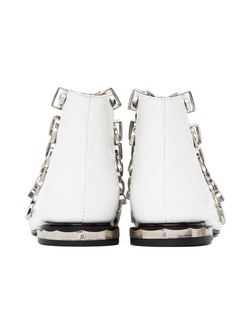 White Buckle Boots - 2