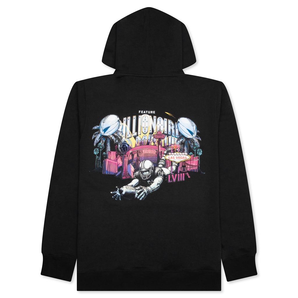 FEATURE X BILLIONAIRE BOYS CLUB STADIUM HOODIE - BLACK - 2