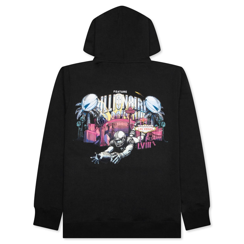BILLIONAIRE BOYS CLUB FEATURE X BILLIONAIRE BOYS CLUB STADIUM HOODIE - BLACK outlook