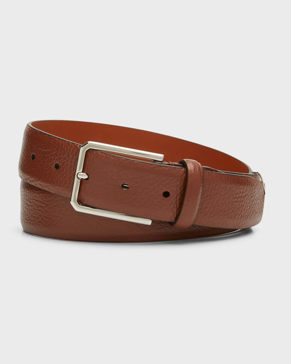 Men's Grained 가죽 벨트 - 1