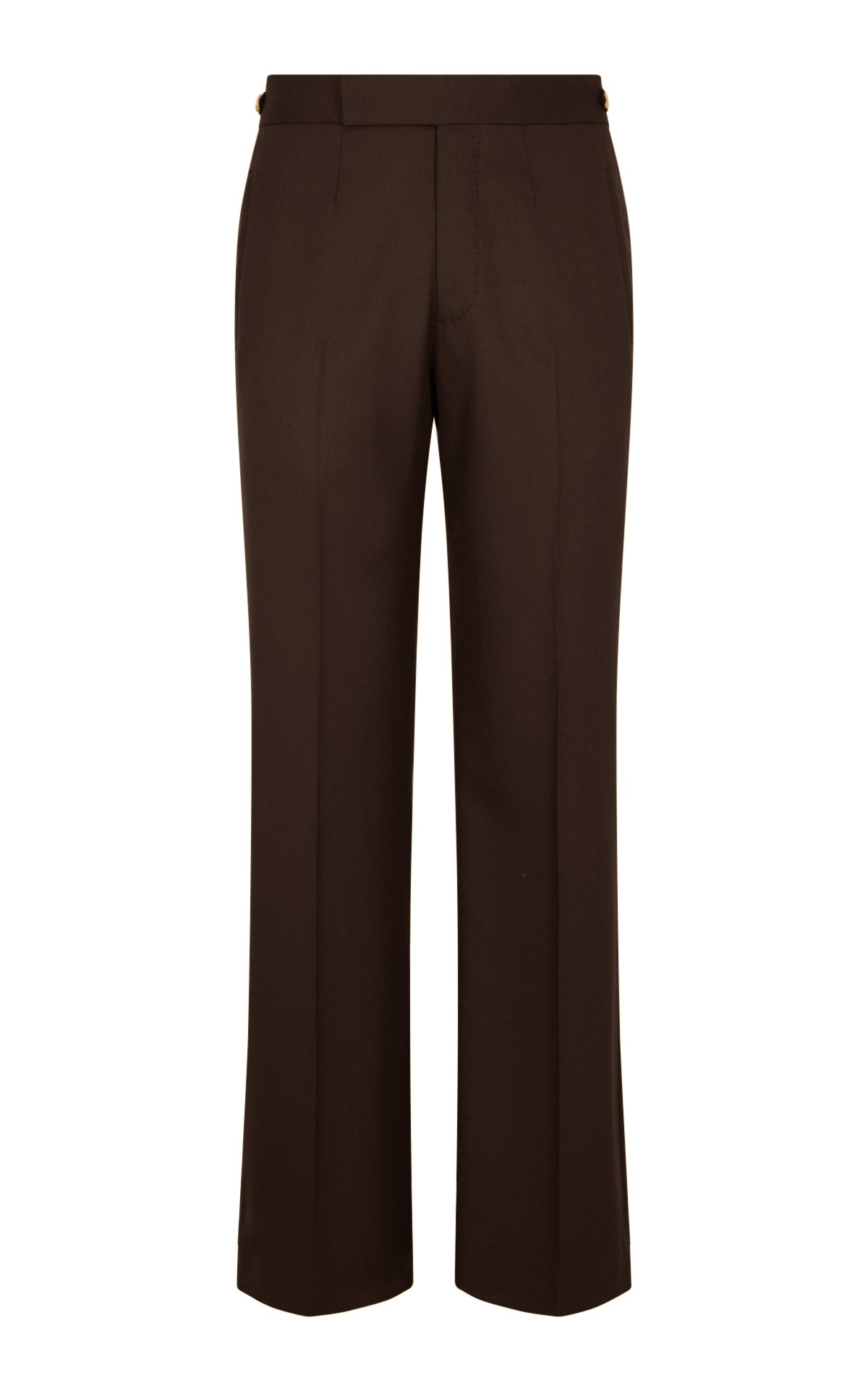 Vista Pant in Chocolate Superfine Wool - 1