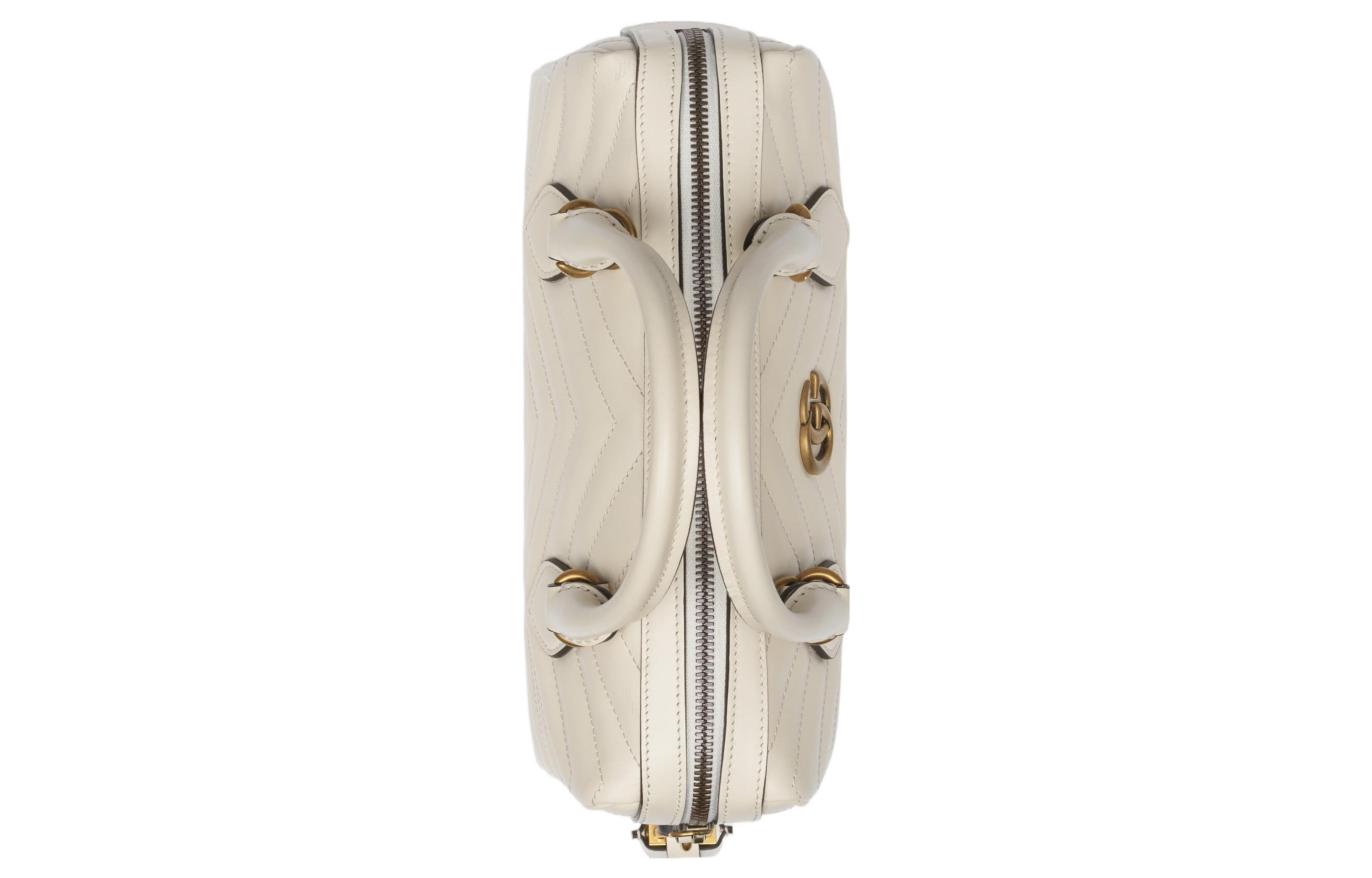 (WMNS) Gucci GG Marmont Small Top Handle Bag 'White' 746319-AABZB-9022 - 5