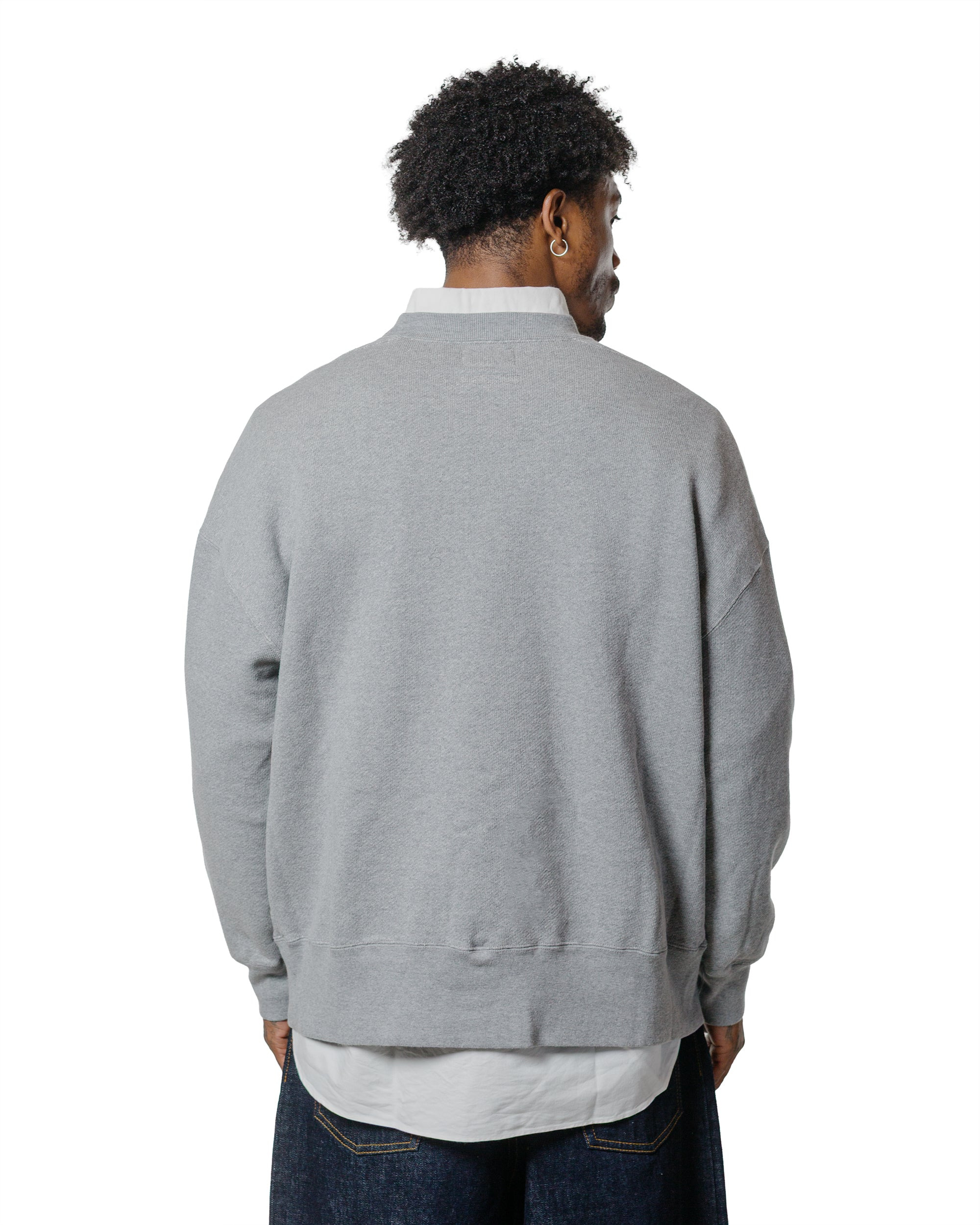 Studio Nicholson Holly Jersey Crewneck Sweat Grey Marl - 3