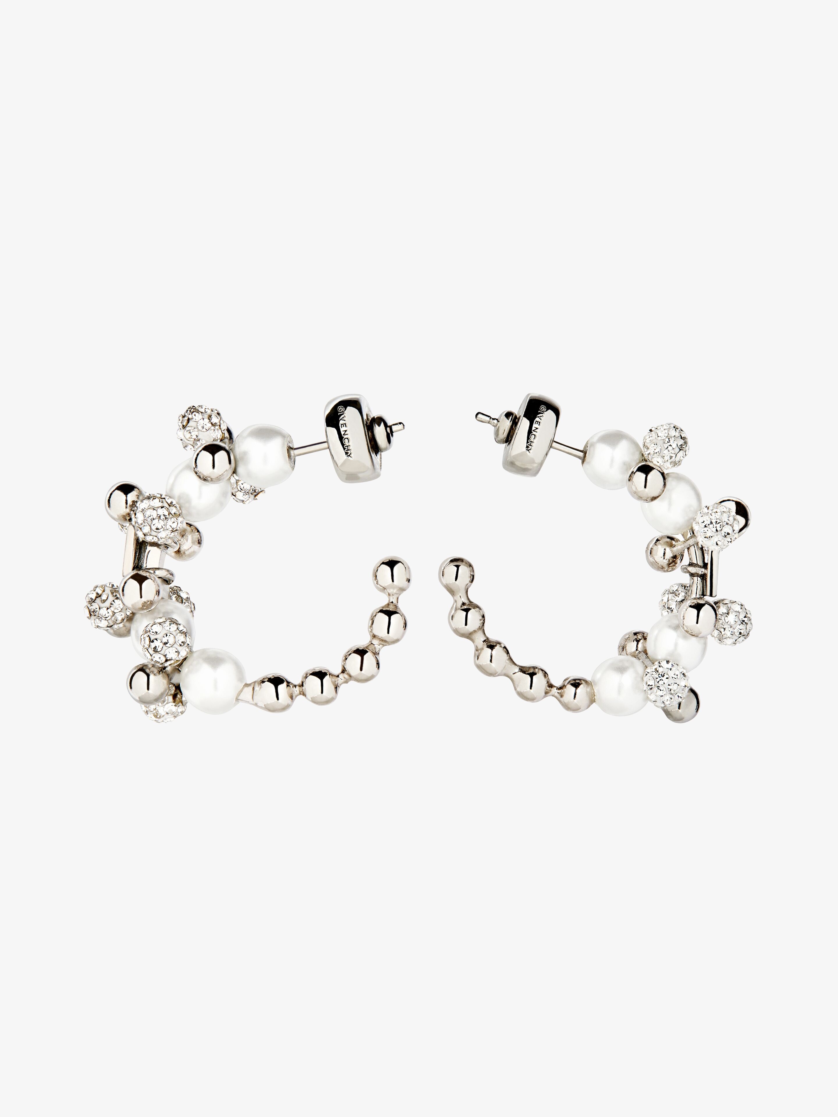 4G PEARL EARRINGS WITH CRYSTALS 5